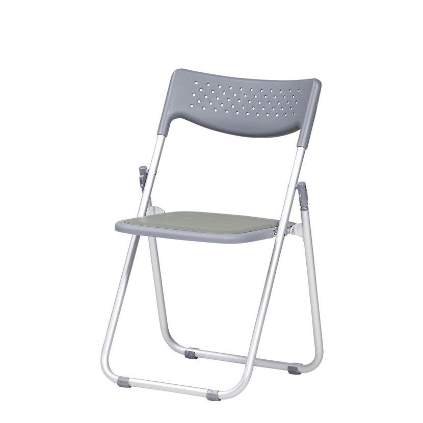 弘益 6脚セット 業務用 アルミ折り畳みイス クッションパッド付き 軽量