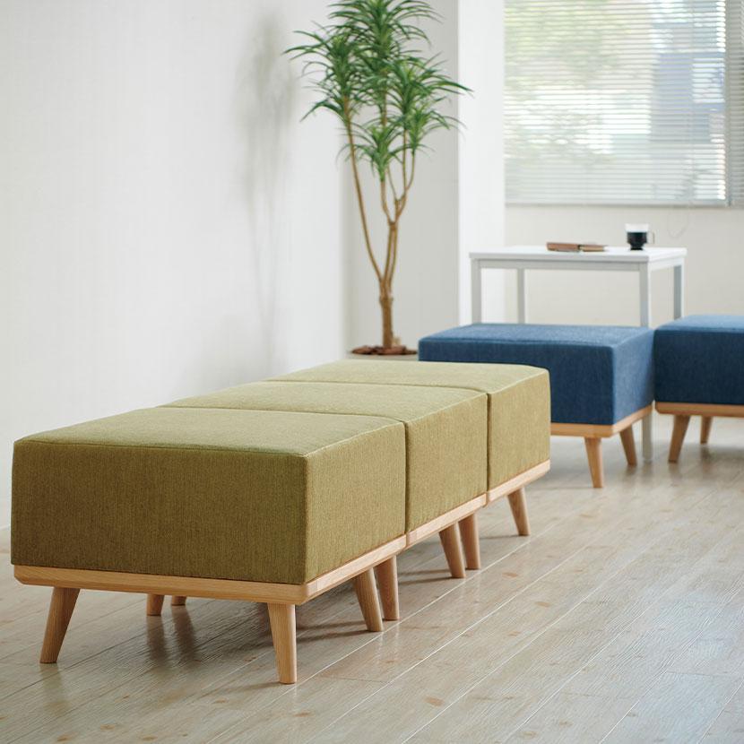 弘益 SOCIA ラウンジソファ ロビーチェア 背もたれなし 日本製 座