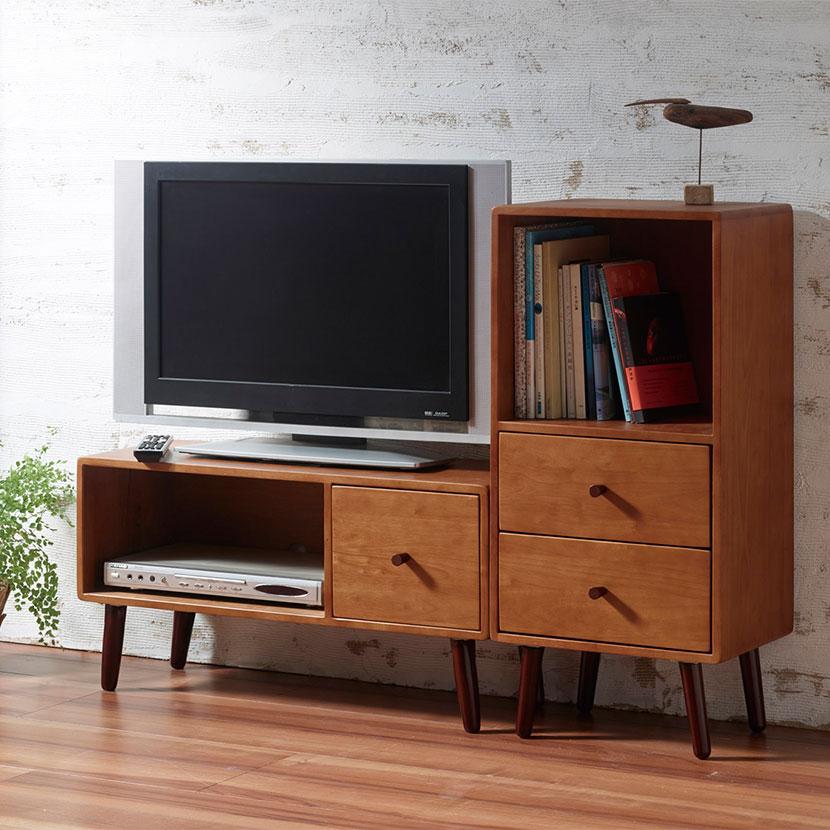 弘益 ココアシリーズ ココアチェスト 収納 天然木 北欧風 幅400×奥行