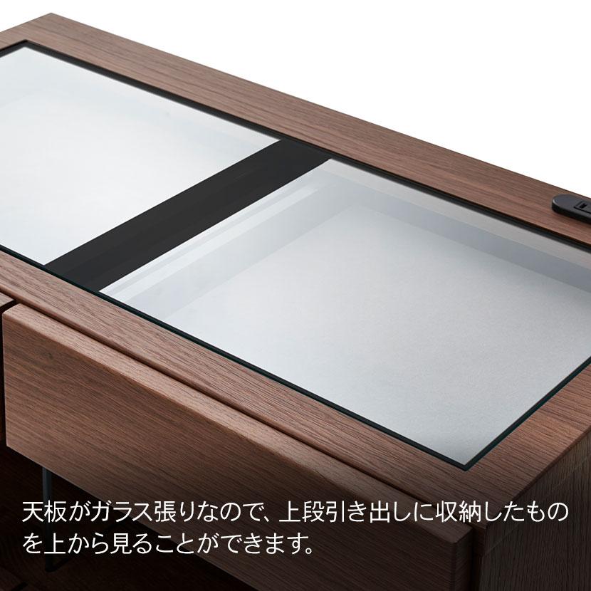サイドボード リビングキャビネット 収納 モダン セラミック調 木目調