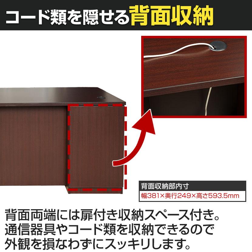 昭和レトロ 突板 高級両袖机 大学教員用 送料無料】 【日本製】大川家具 役員用両袖デスク 鍵付き オール