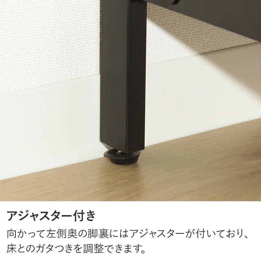 アート 食器棚 可動棚 スライド棚 コンセント アジャスター付き ソフトクローズ機構 木製 キッチン家電収納 幅600×奥行400×高さ1000mmの画像