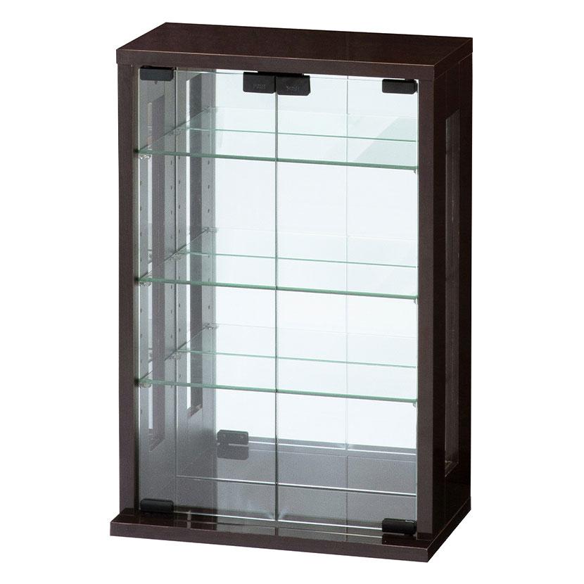 卓上コレクションケース 縦型 ディスプレイ コンパクト 収納 ガラスケース コレクションラック 裏面鏡張り 幅400×奥行230×高さ600mm | クロシオ | 08
