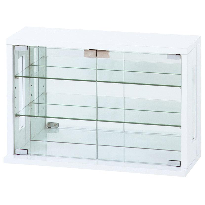 卓上コレクションケース 横型 ディスプレイ コンパクト 収納 ガラスケース コレクションラック 裏面鏡張り 幅600×奥行230×高さ400mm | クロシオ | 07