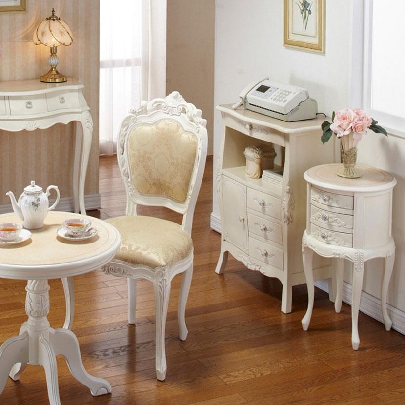 コモ ファックス台 高級木材 マホガニー 収納棚 チェスト 電話台 職人手彫り 幅600×奥行350×高さ790mm | クロシオ | 02