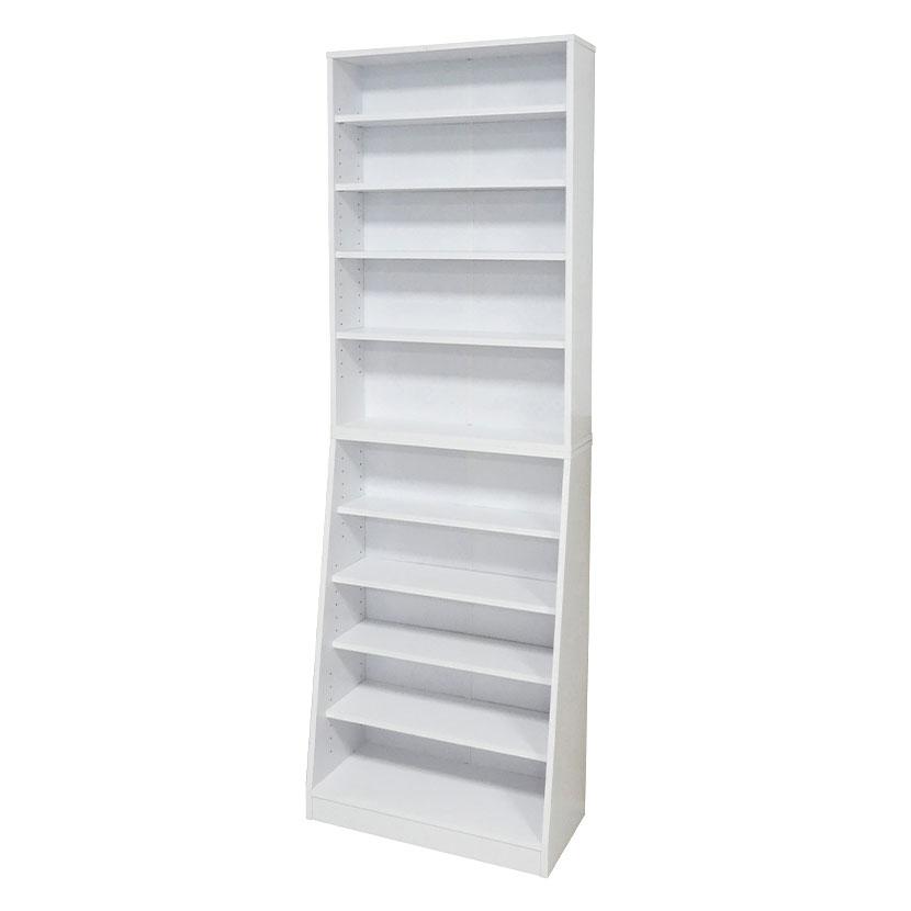 ホームシェルフ 大容量 薄型&深型 可動棚 連結 独立可能 本棚 幅600×奥行170~295×高さ1800mm | クロシオ | 10