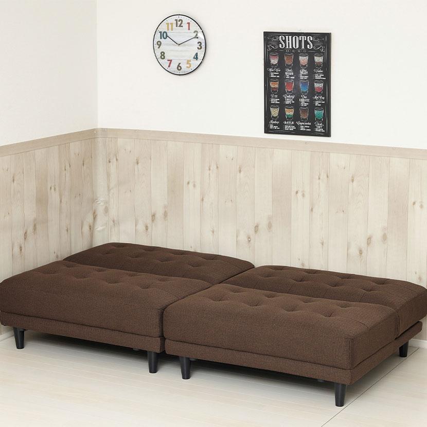 2人掛けソファ ソファベッド リクライニング 幅880×奥行900×高さ750mm | クロシオ | 11