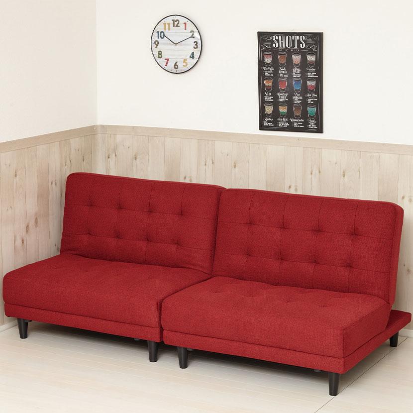 2人掛けソファ ソファベッド リクライニング 幅880×奥行900×高さ750mm | クロシオ | 06