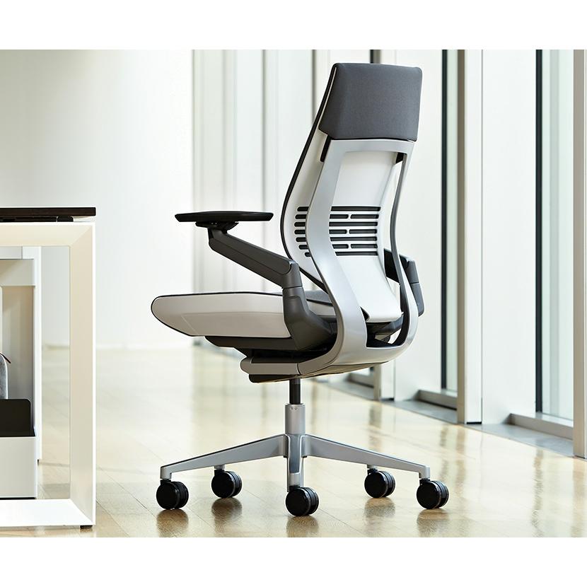 オフィスチェア Steelcase ジェスチャー Gesture シェルバック プラチナベース シーガルシェル マールアーム スチールケース 442A30LL 5S26 5S26 デスクチェアの画像