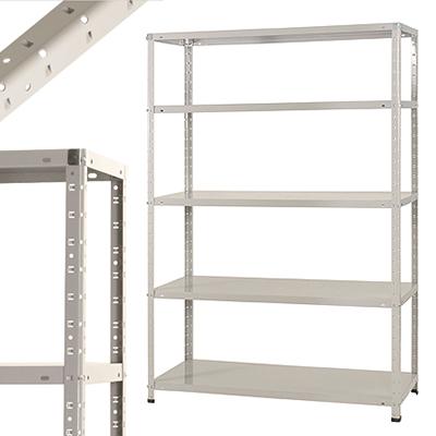 スチールラック 収納 業務用 スチール棚 150kg 段 5段 幅1200×奥行450×高さ1800mm | キタジマ | 01