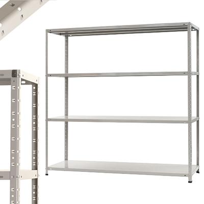 スチールラック 収納 業務用 スチール棚 150kg 段 4段 幅1800×奥行600×高さ1800mm | キタジマ | 01