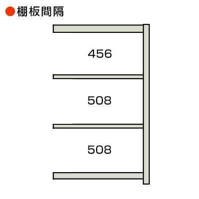 追加 増設用 スチールラック 収納 業務用 中量 300kg-増設 4段 幅1500×奥行600×高さ1800mm KT-KRM-156018-C4の画像