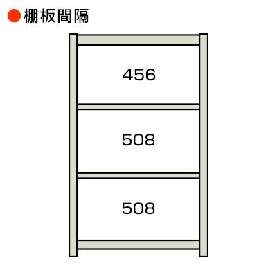 キタジマ 本体 スチールラック 収納 業務用 中量 300kg-単体 4段 キタジマ 本体 スチールラック 収納 業務用 中量 300kg-単体 4段