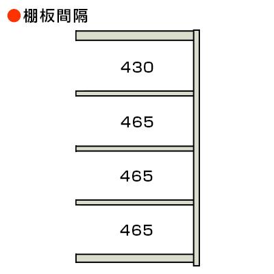 追加 増設用 スチールラック 収納 業務用 軽中量 200kg-増設 5段 幅1200×奥行600×高さ2100mm KT-KRS-126021-C5の画像