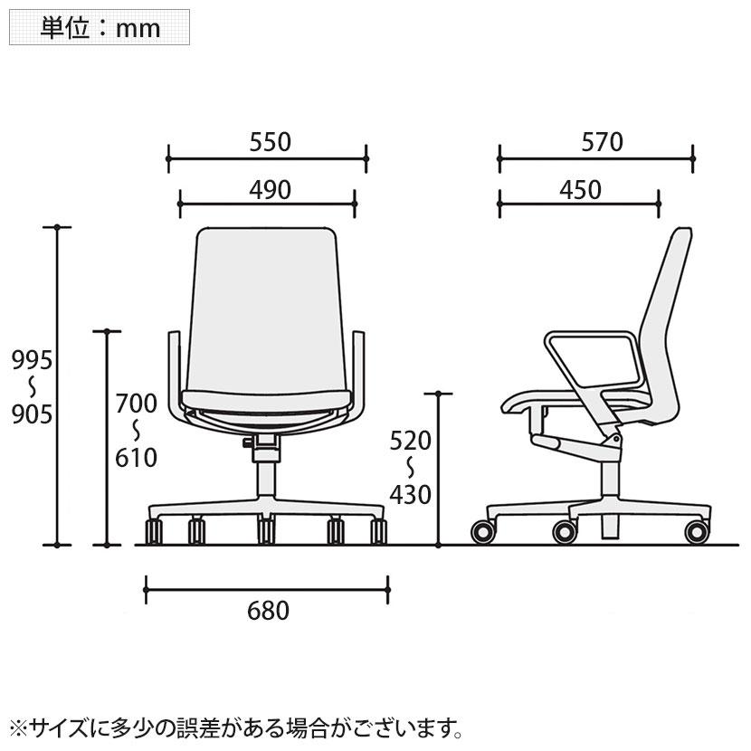ファブレ FABRE ファブリックタイプ ポリッシュ脚 ストライプタイプ アルミサークル肘 本体ブラック ポリウレタンキャスター オフィスチェア C01P162CUB 【ツイン】