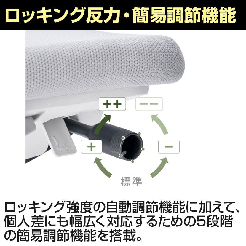 オフィスチェア コクヨ チェア モネット 背メッシュ 背色選択 L型肘 ショルダーサポート無 ランバーサポート無 脚ブラック 本体ブラック 座ブラック C03-B110U｜officecom｜11