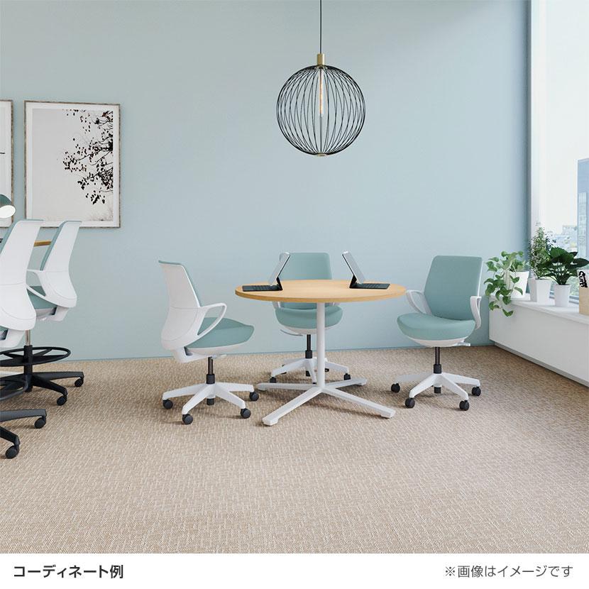コクヨ ピコラリビナ picora livina スタンダードタイプ ミニバック 布張り ブラック脚 本体ホワイトグレー ゴム単輪キャスター オフィスチェア C10-B19CG-E1_13