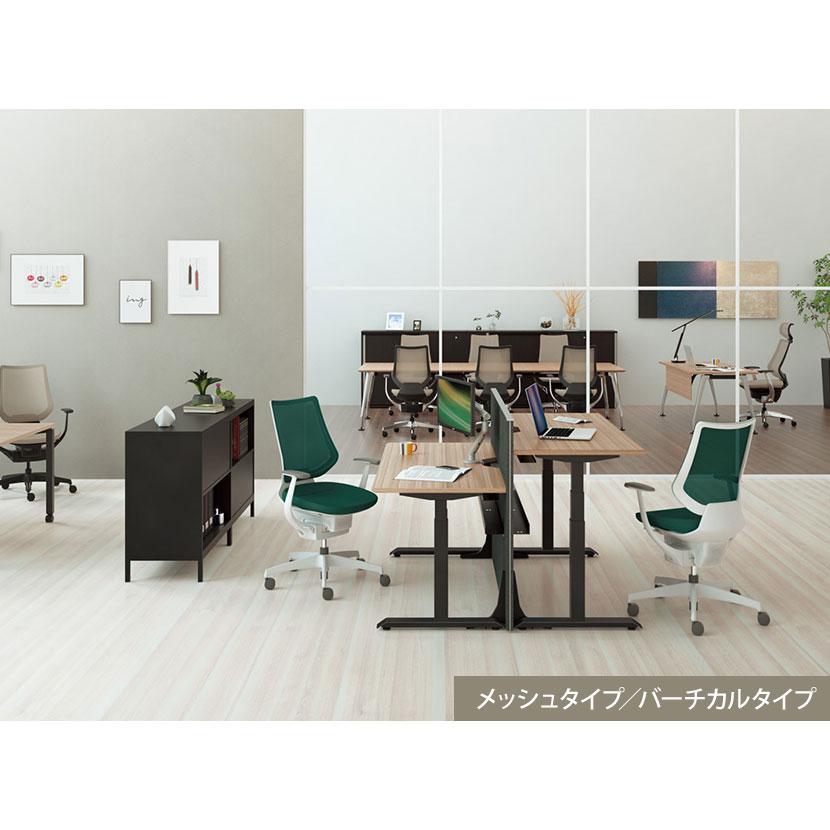 オフィスチェア コクヨ チェア イング ing メッシュ ヘッドレスト付 ホワイトシェル アルミポリッシュ脚 アルミ肘 ウレタンキャスター CR-GA3445E1_21