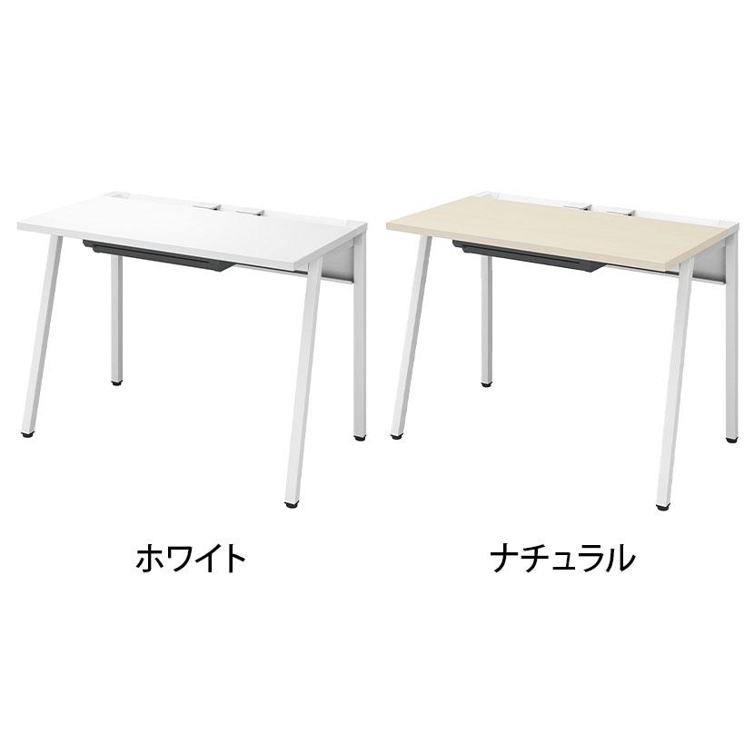 コクヨ リーン LEAN 平机 センター引き出し付き 本体色ホワイト 幅1000×奥行600×高さ720mm パソコンデスク DLE-H1006-WH_4