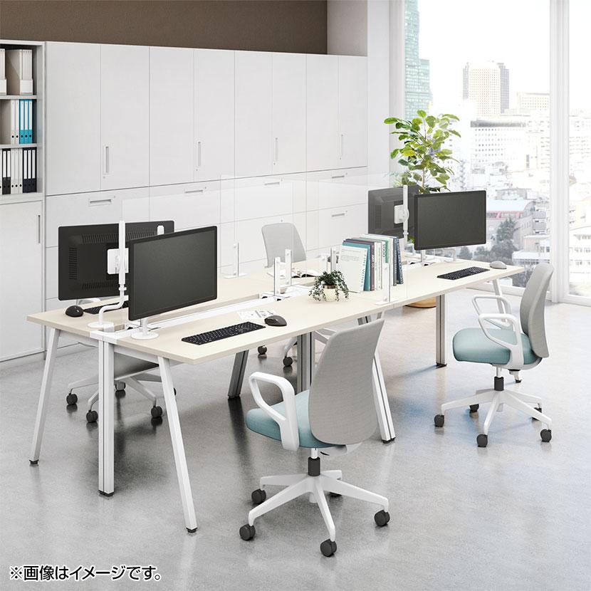 コクヨ リーン(LEAN) DLE-H1006-WHLW1 KOKUYO（コクヨ） リーン LEAN 平机 センター引き出し付き 本体色