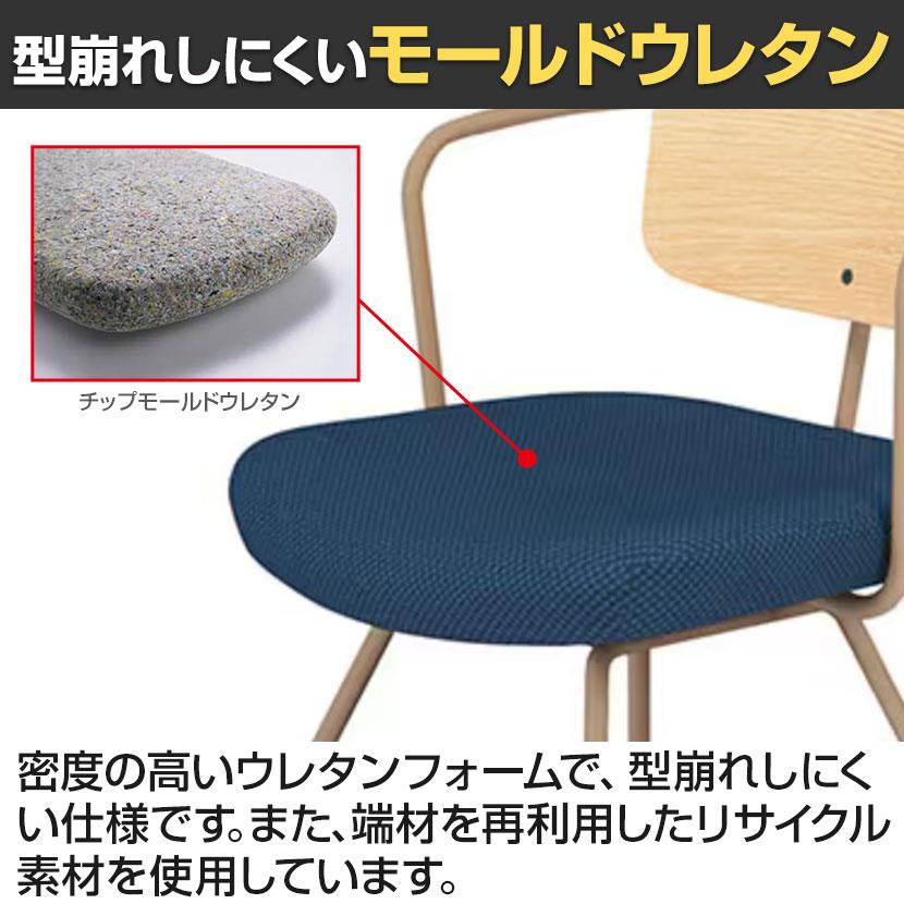 コクヨ リーテ Liite 会議用イス ミーティングチェア ラウンジチェア キャスター付き ベージュ脚 キャスター脚 背合板 フレームベージュ 背ナチュラル K16-Z24CU_22