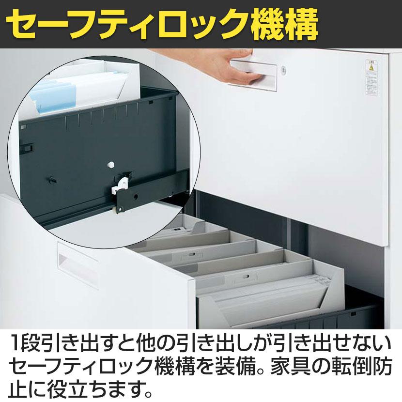 コクヨ エディア EDIA 収納 スタンダード ホワイト ラテラル4段 下置き 幅900×奥行450×高さ1185mm BWU-L4A69SAWNNBP-Kの画像