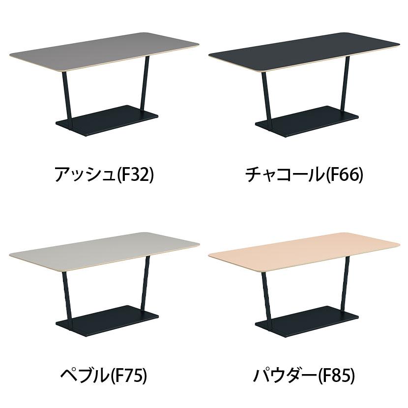 コクヨ リージョン ラウンジテーブル T字脚 ミドルテーブル 幅1800×奥行900×高さ724mm 角形 リノリウム天板 脚ブラック LT-RG189ME6AF_5