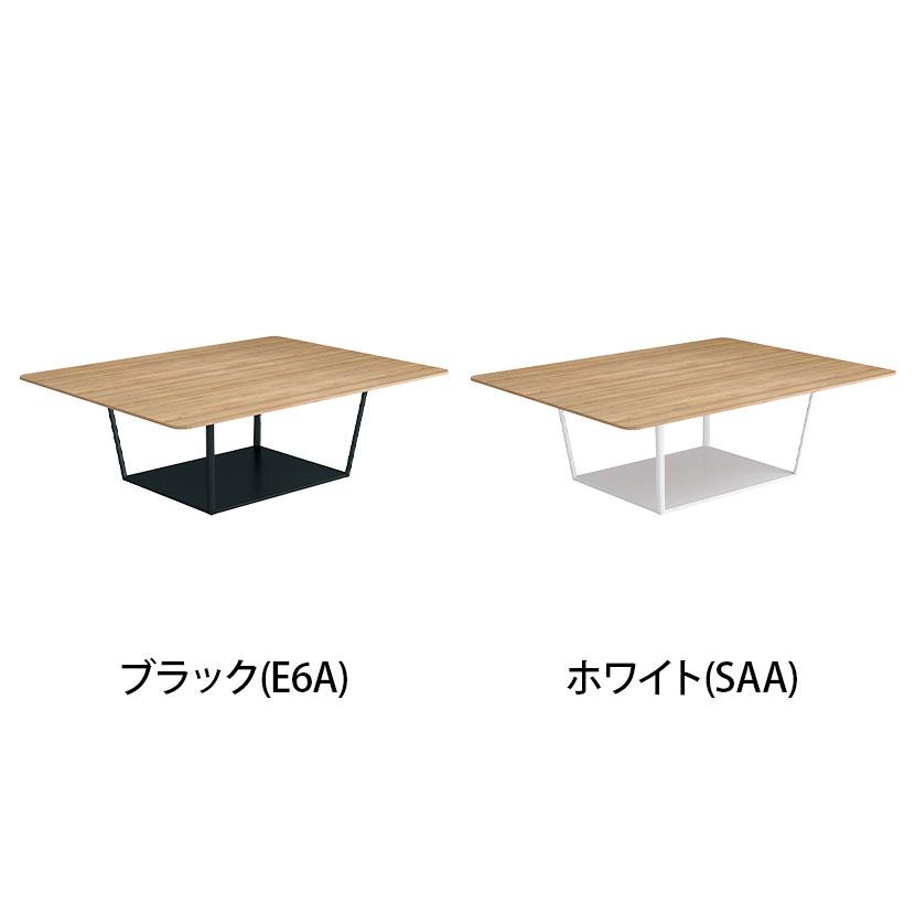 コクヨ リージョン ラウンジテーブル ボックス脚 ミドルテーブル 幅2400×奥行1800×高さ720mm 角形 メラミン天板 天板ティンバーミディアム LT-RG2418Mの画像