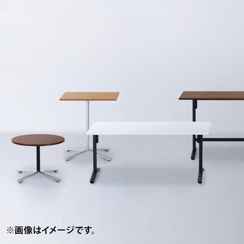 コクヨ VIENA ビエナ ミーティングテーブル 天板固定 正方形 単柱脚 塗装脚 アジャスター脚 ロング脚 幅1050×奥行1050×高さ720mm MT-V1010の画像