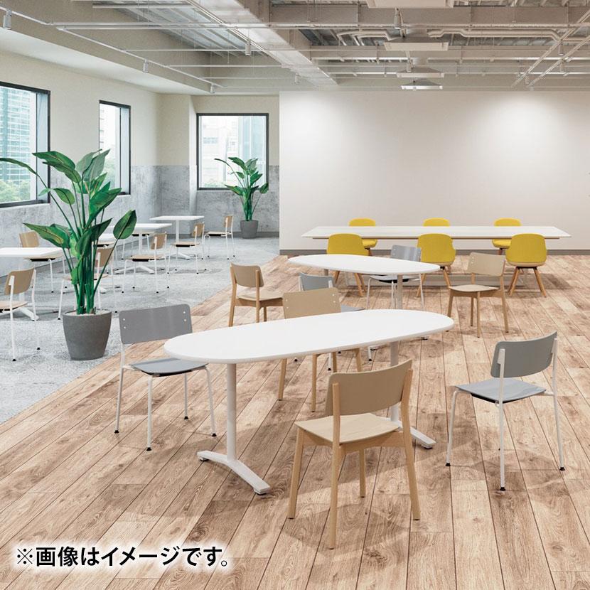 コクヨ VIENA ビエナ ミーティングテーブル 天板固定 U字形 T字脚 塗装脚 アジャスター脚 配線ボックスなし 幅1500×奥行750×高さ720mm MT-VU157の画像
