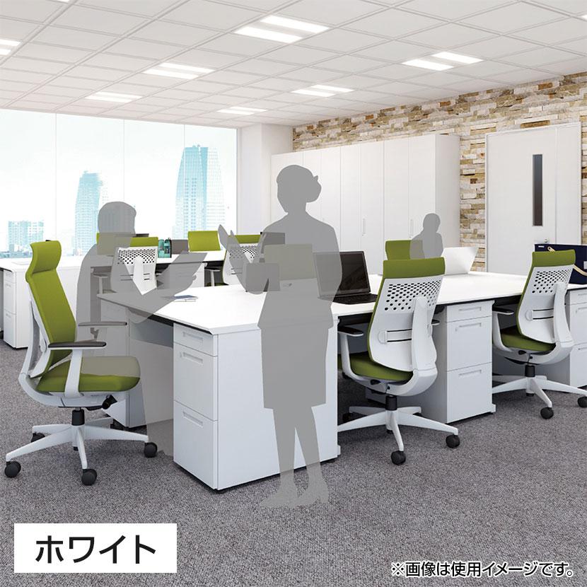 コクヨ iSデスク 片袖デスク スチールデスク A4タイプ 本体ホワイト 幅1500×奥行700×高さ720mm SD-ISN157LCASの画像