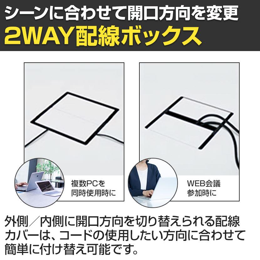 コクヨ WORKFIT ワークフィット スタンダードテーブル フリーアドレスデスク 会議テーブル 両面タイプ アジャスター脚 幅1200×奥行1200×高さ720mm SD-WFA1212_9
