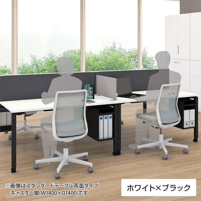 コクヨ WORKFIT ワークフィット 会議テーブル ミーティングテーブル 角形 配線ボックス付き アジャスター脚 幅1800×奥行900×高さ720mm SD-WFTBA189の画像