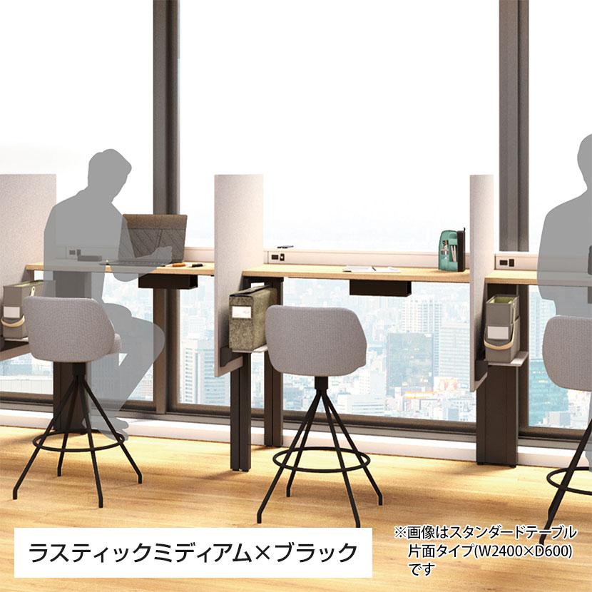 コクヨ WORKFIT ワークフィット 会議テーブル ミーティングテーブル 角形 配線ボックス付き アジャスター脚 幅1800×奥行900×高さ720mm SD-WFTBA189の画像