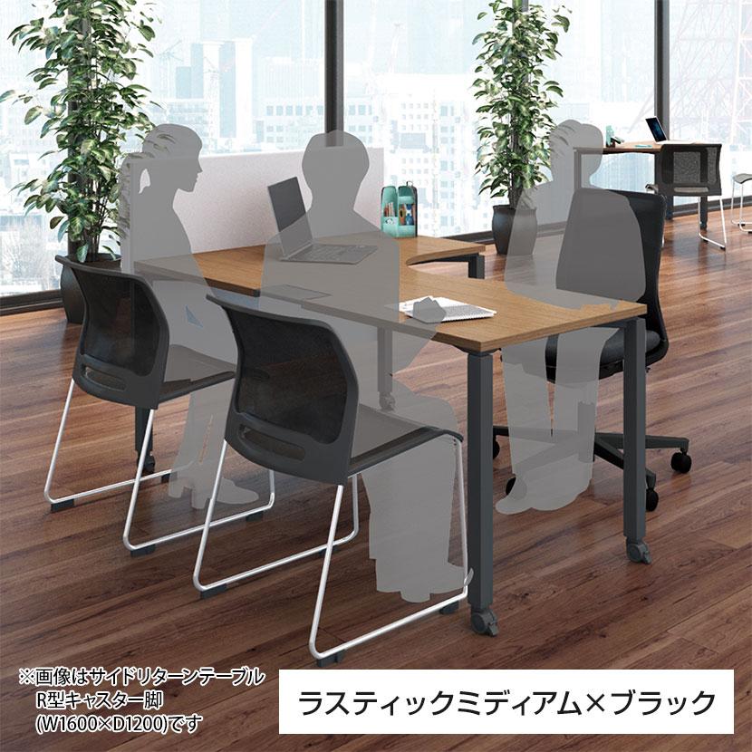 コクヨ WORKFIT ワークフィット 会議テーブル ミーティングテーブル 角形 配線ボックス付き アジャスター脚 幅1800×奥行900×高さ720mm SD-WFTBA189の画像