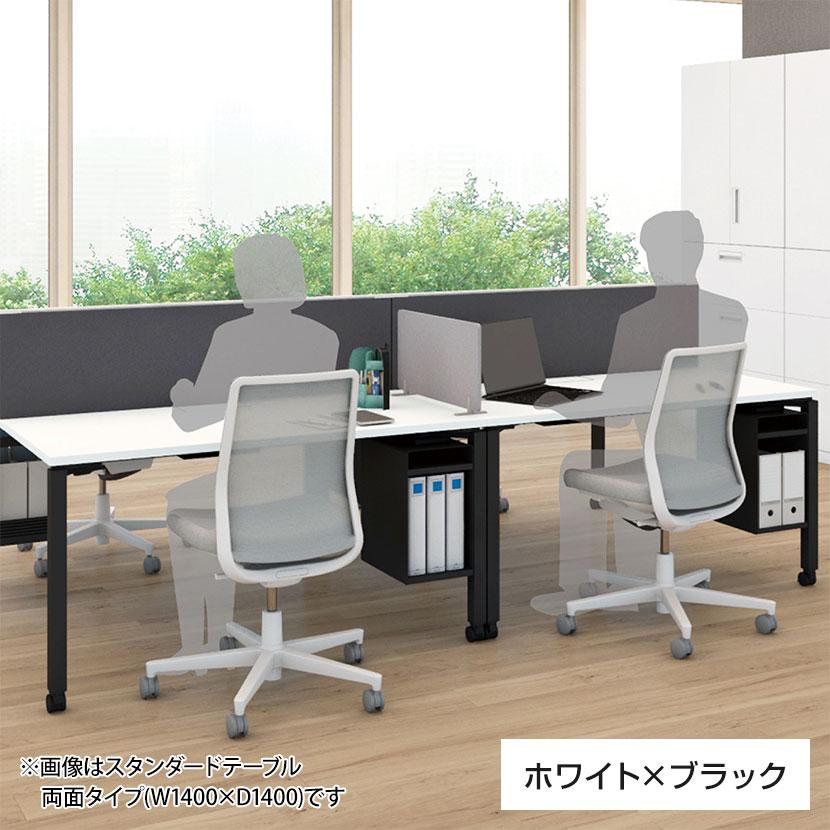 コクヨ WORKFIT ワークフィット 会議テーブル ミーティングテーブル 角形 配線ボックス付き キャスター脚 幅1800×奥行900×高さ720mm SD-WFTBC189の画像