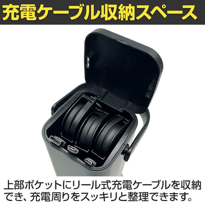 ポポフ ポータブルバッテリー モバイルバッテリー 充電器 PD対応 フリーアドレス 防災 災害 STPP-200A-Bの画像