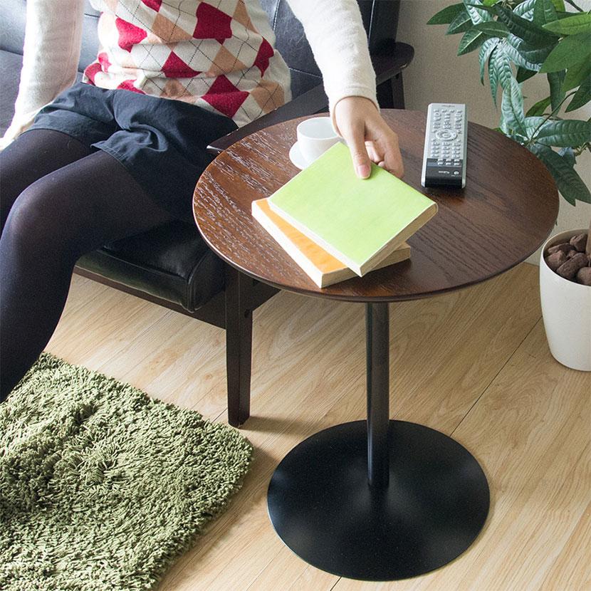 サイドテーブル Santos インテリア/ディスプレイにも 幅450×奥行450×高  