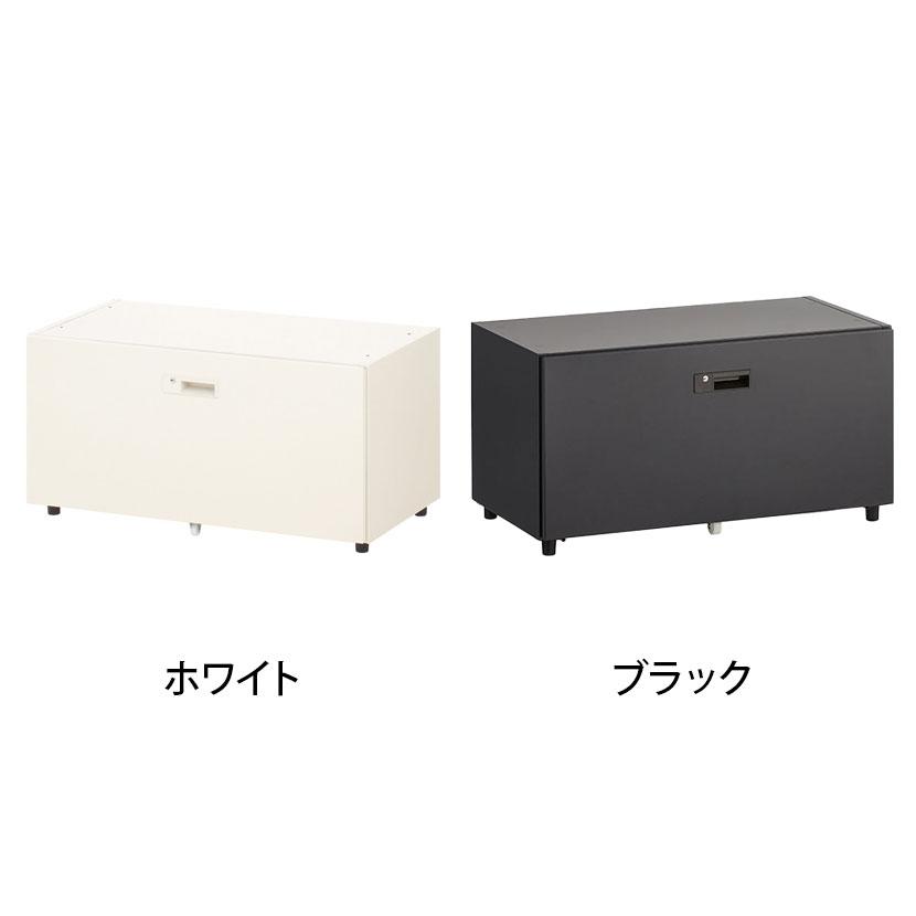 スチールパーソナルロッカー ラテラル(下置き専用)シリンダー錠 幅800×奥行423×高さ420mm オフィスロッカー オフィス 収納 事務所_1