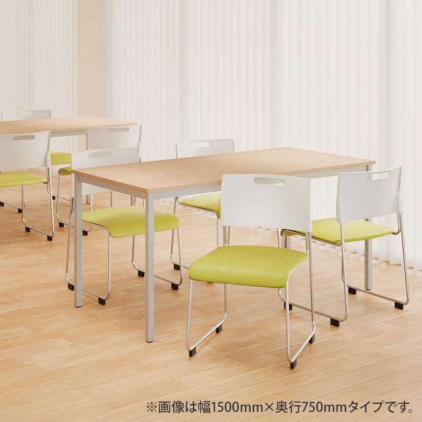 引取限定 オフィス家具 会議テーブルチェアセット 椅子4脚 OKAMURA ミーティングチェア 4脚セット スタッキングチェア 会議用椅子 NF-Rap