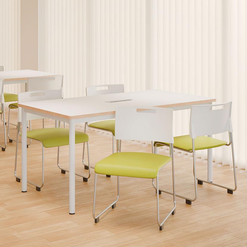 オフィスコム 法人様限定 会議テーブルセット 4人用 テーブル チェア