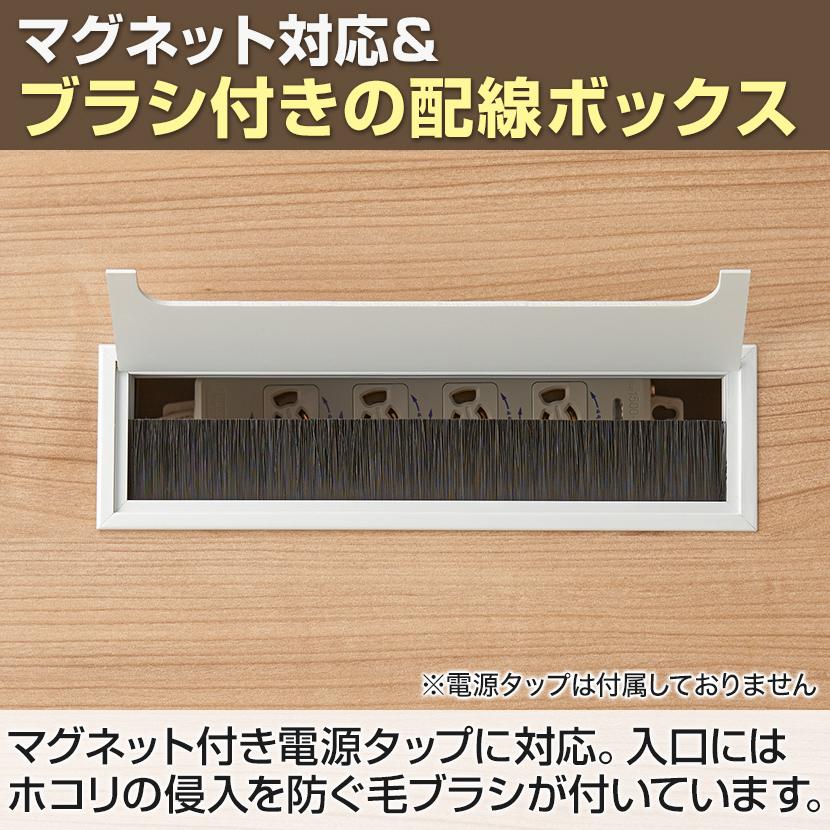 4人用 会議セット 配線ボックス 会議テーブル 1800×800 ビネイル + アメーボ ミーティングチェア 4脚セット 【座椅子】 机チャコールグレー ホワイト販売終了