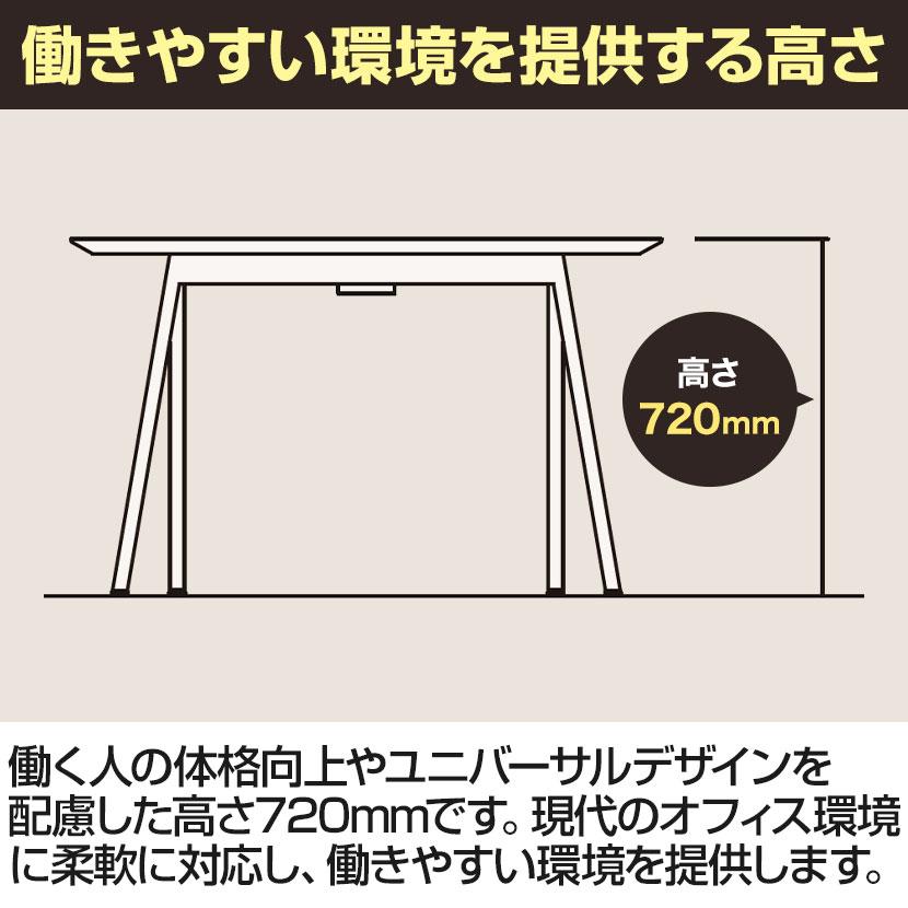 大型テーブル 会議テーブル ワイヤリングBOXなしタイプ・ABS樹脂エッジ 幅3600×奥行1200×高さ720mm BSK-3612J 国産の画像