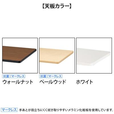 研修デスク PJ 折りたたみ キャスター付き 幕板付き 収納付き 並行スタッキング 幅750×奥行500×高さ720mm 国産_2