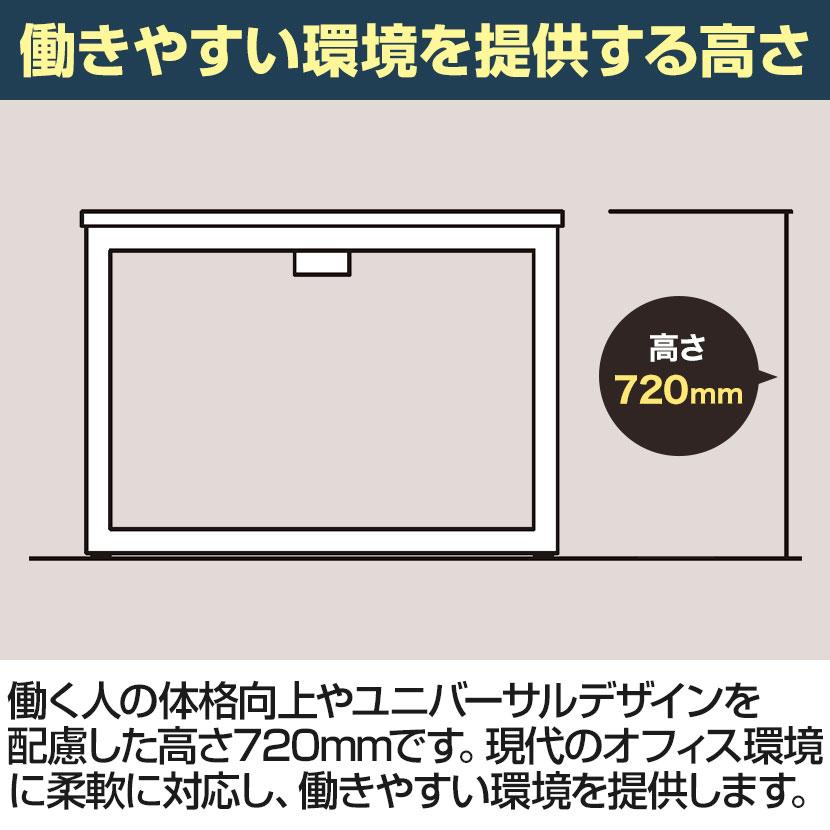 ミーティングテーブル 会議テーブル フリーアドレス ワイヤリングBOXタイプ 幅2100×奥行1000×高さ720mm QB-2110W 国産_13