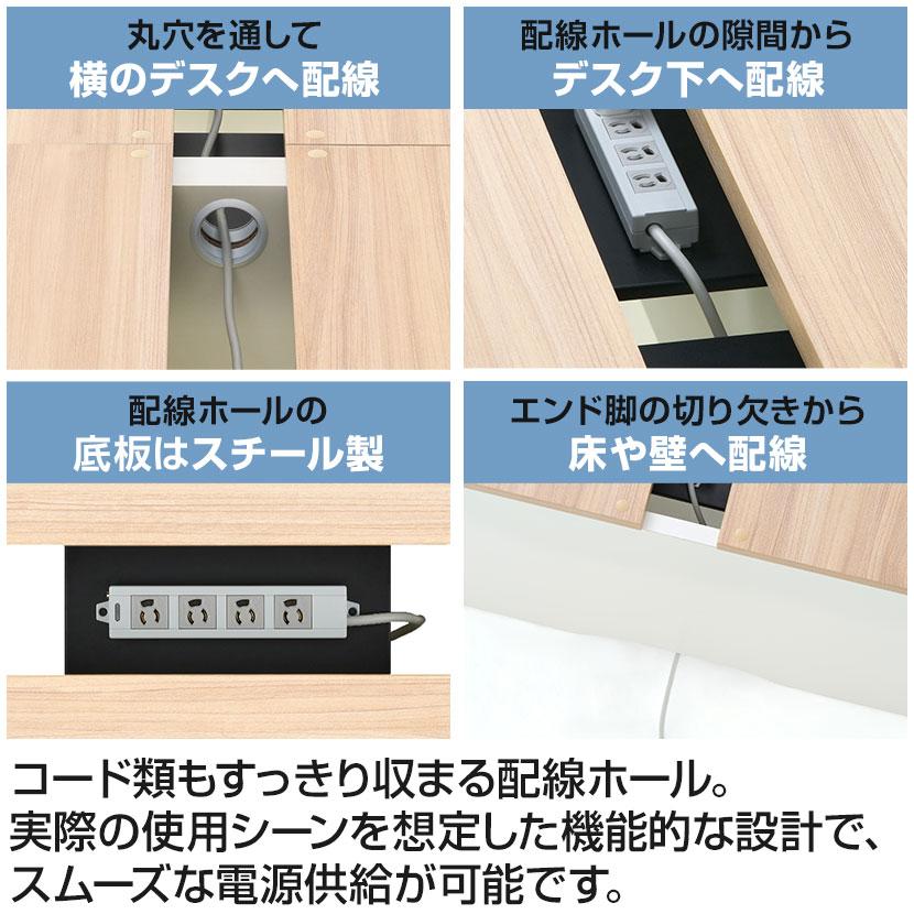 法人様限定 NF2.0シリーズ フリーアドレスデスク 10人用 引き出し付き 幅6000×奥行1400×高さ720mm 配線ボックス付き ミーティングテーブル 会議用テーブルの画像
