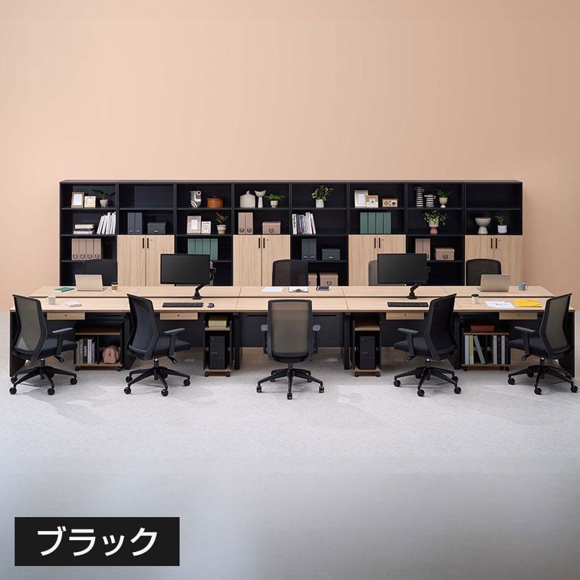 法人様限定 NF2.0シリーズ フリーアドレスデスク 10人用 引き出し付き 幅6000×奥行1400×高さ720mm 配線ボックス付き ミーティングテーブル 会議用テーブルの画像