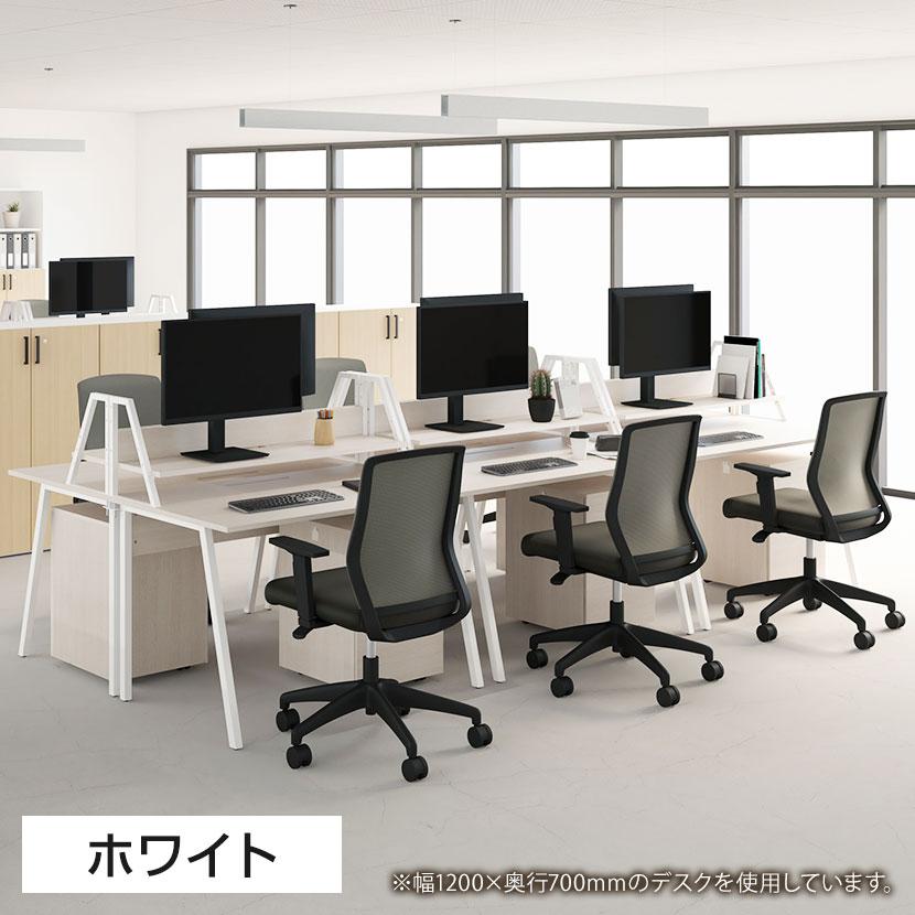 未使用】ワークデスク / ホワイト 幅1200×奥行700×高さ720mm スチール 