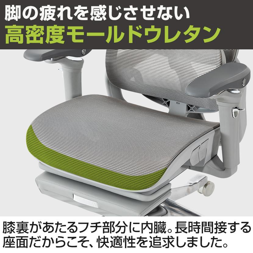 オフィスコム レヴォリア 大型フットレスト 人間工学チェア 6D稼働肘