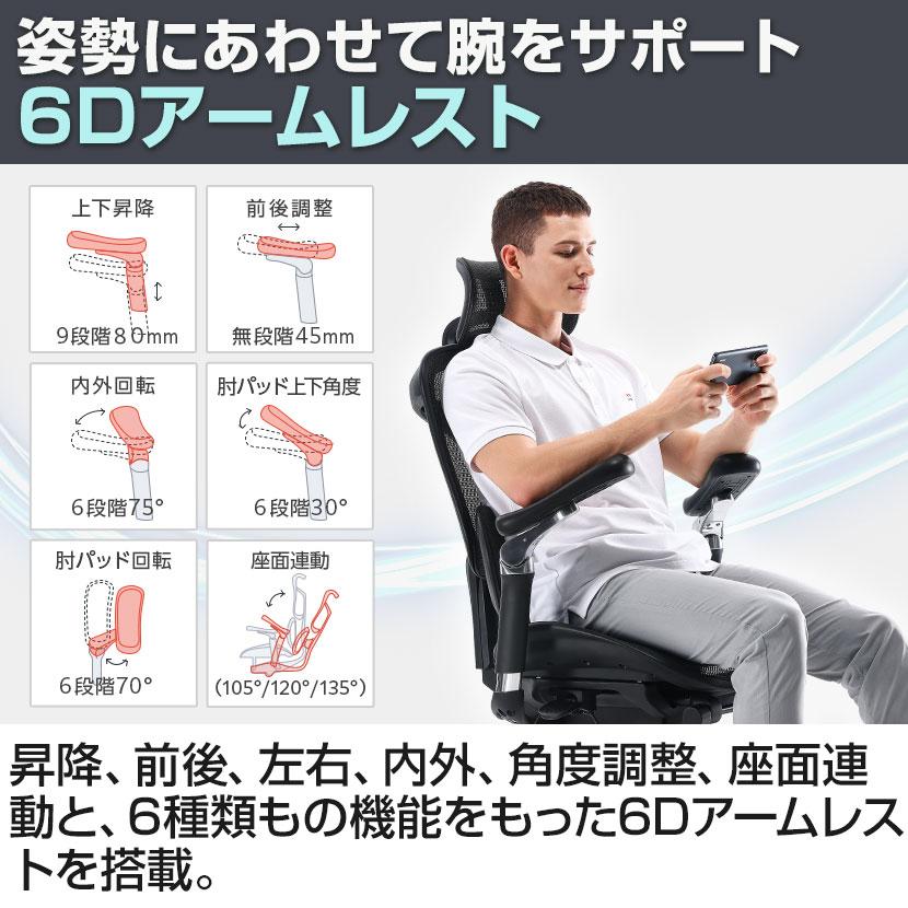 オフィスコム レビュー特典あり SIHOO オフィスチェア メッシュチェア